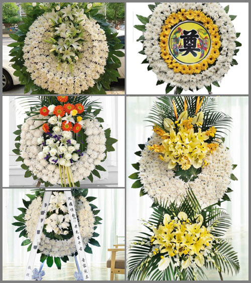 安徽六安市裕安区苏埠镇碾盘村花圈速递